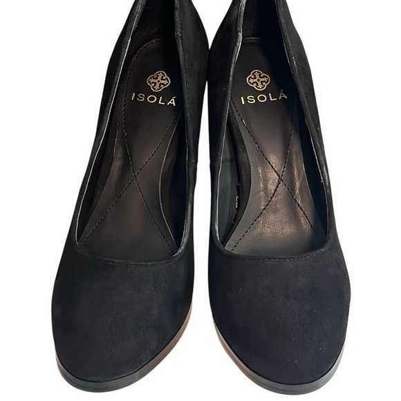 Isola Hayley Black Suede Pumps. Size 8 - Picture 3 of 9
